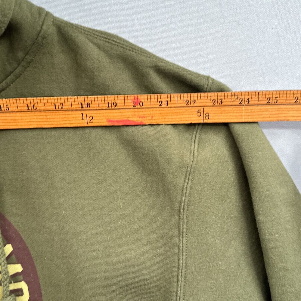 Farm Boy Zip Hoodie Olive Green Graphic Heavy Sweatshirt Adult Size L Workwear - Picture 12 of 12